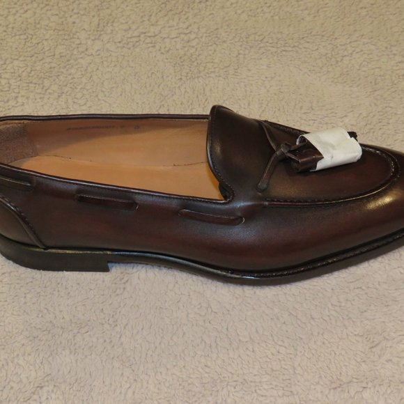Ralph Lauren Purple Label Luther Brown Burnished Calfskin Loafer 9D NWB $1250 - Picture 2 of 12